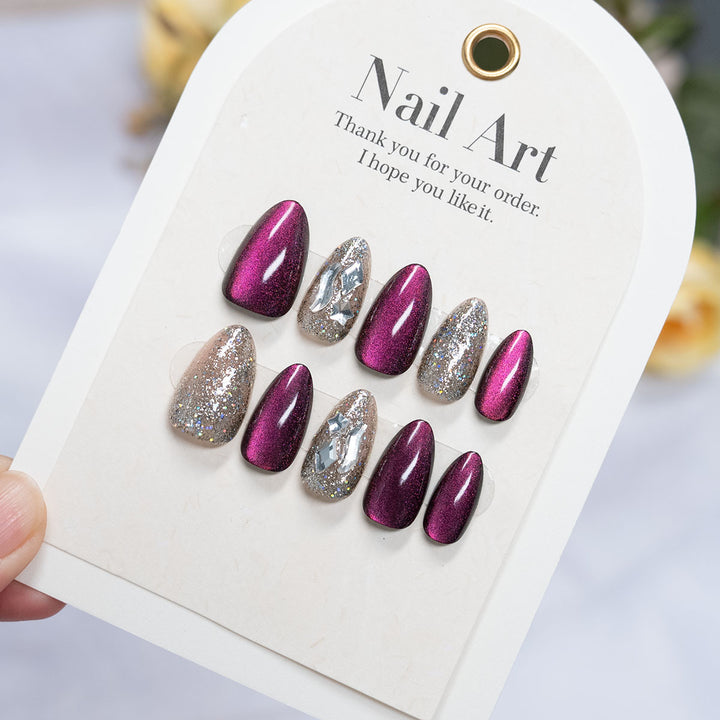 High Shine Press-On Nail Art