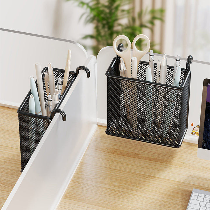 Hanging Mesh Desk Pen and Stationery Caddy Organizer