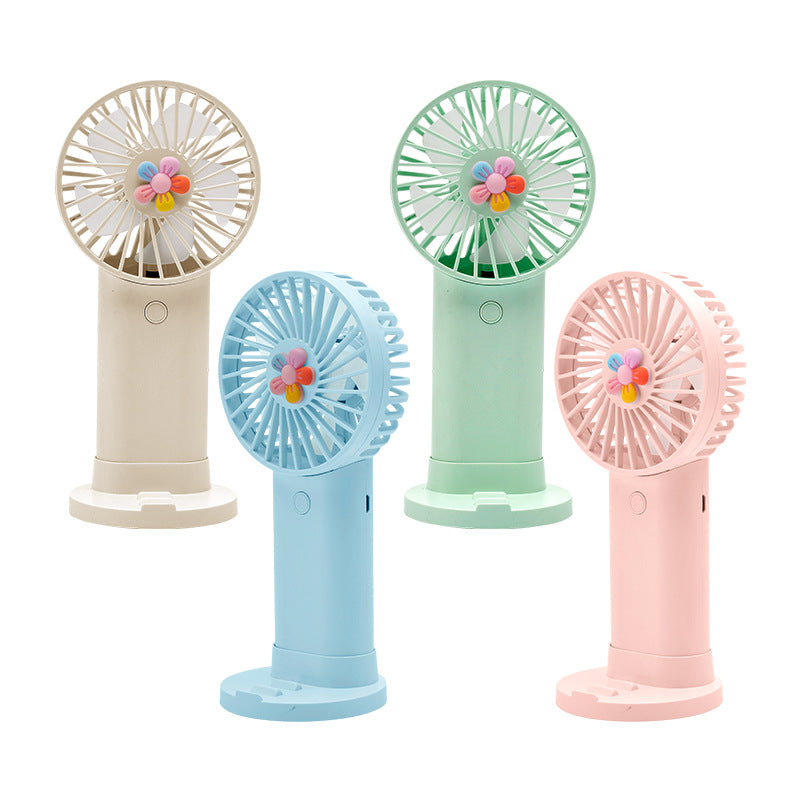 Ladies portable, creative hand fan with flower pattern Kalsten