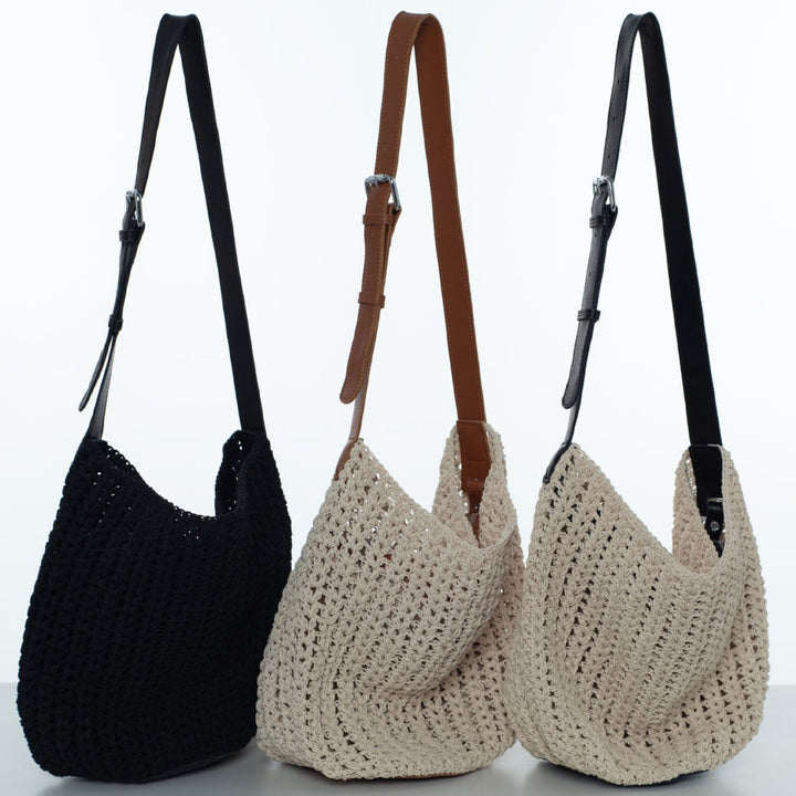 Handcrafted Crossbody Bag in Elegant Macrame Style Kalsten