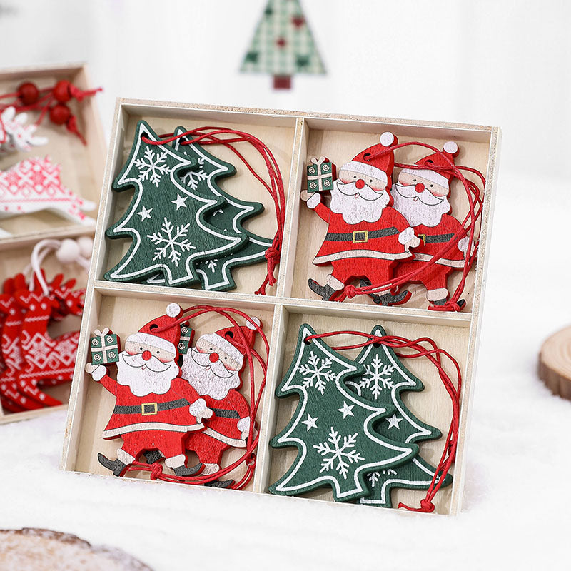 Decorative Wooden Christmas Bell Ornaments