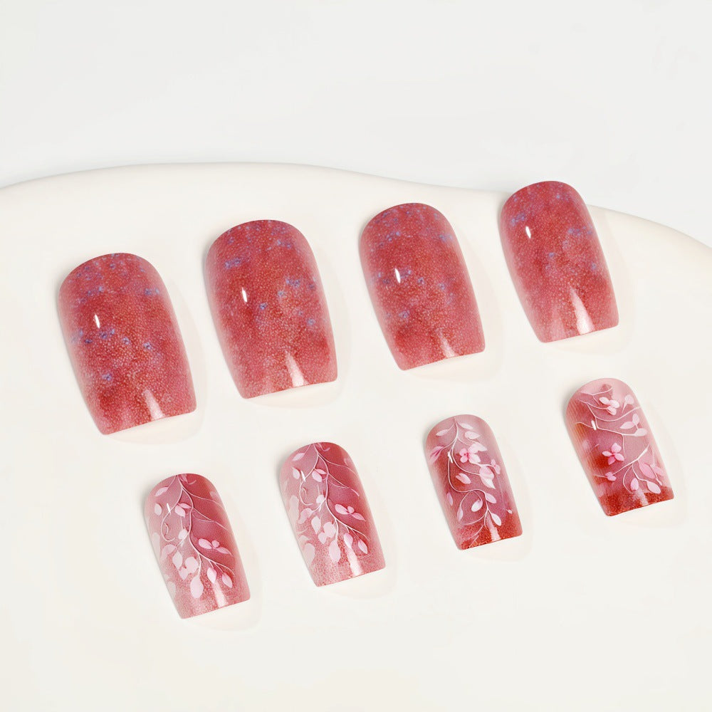 Artificial nails in elegant floral design Kalsten