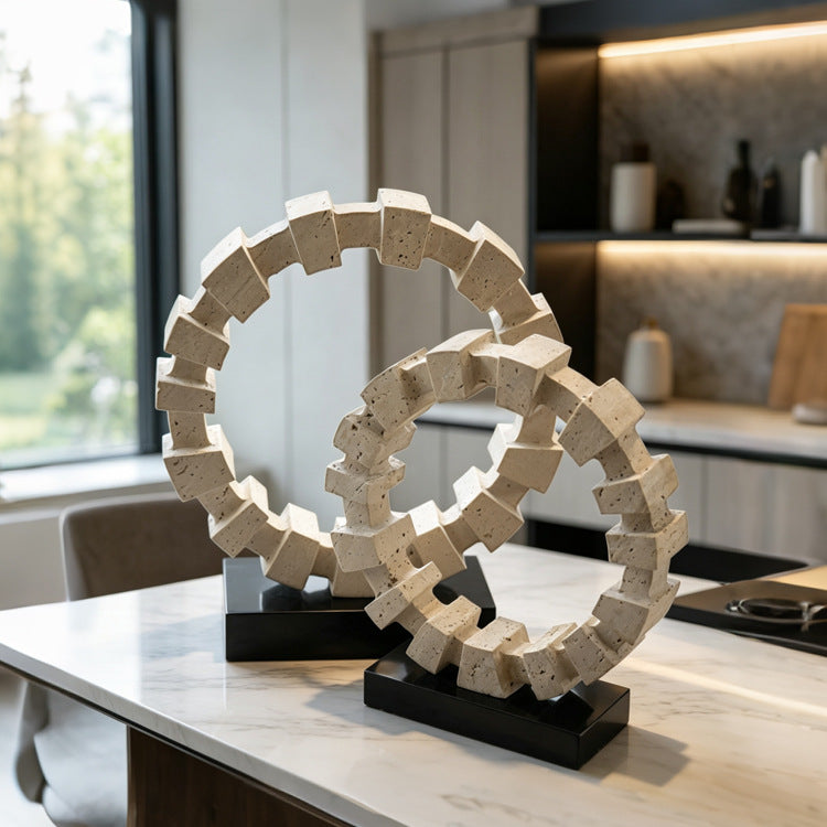 Contemporary Decorative Circle Sculpture