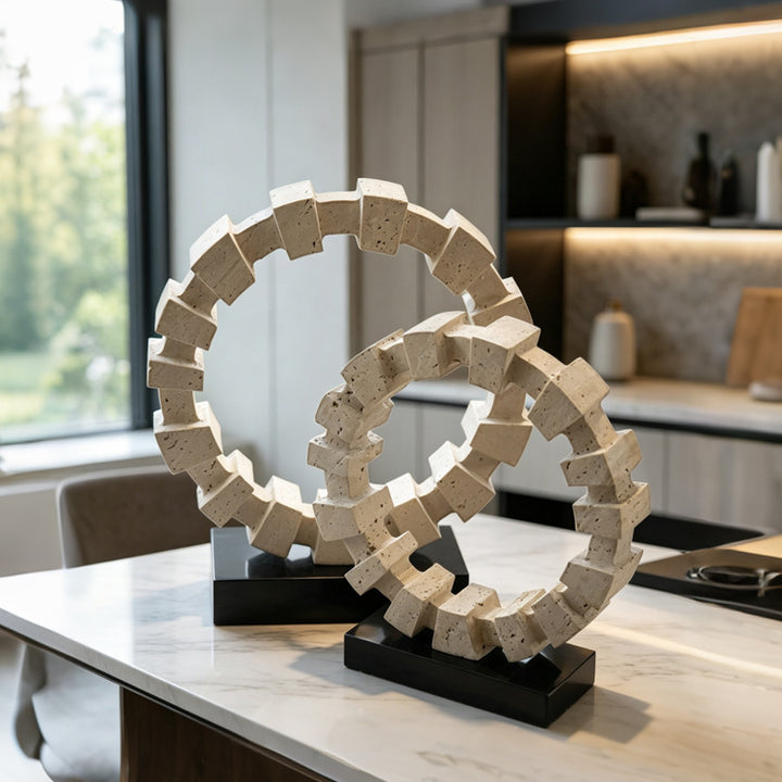 Contemporary Decorative Circle Sculpture