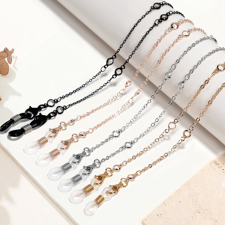 Crystal-Embellished Eyewear Chain Kalsten