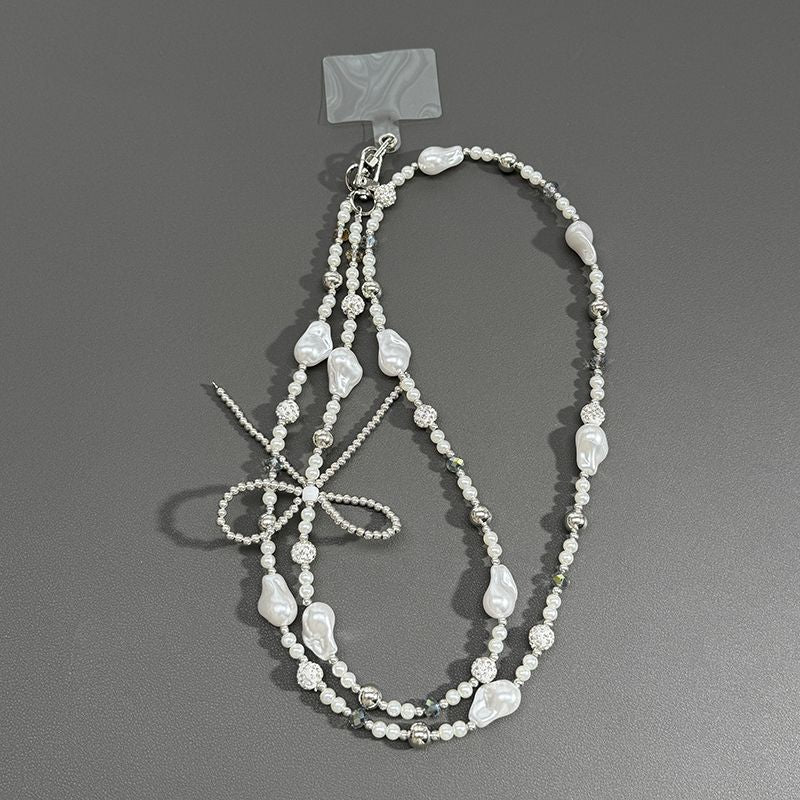 Elegant Pearl Beaded Lanyard Kalsten