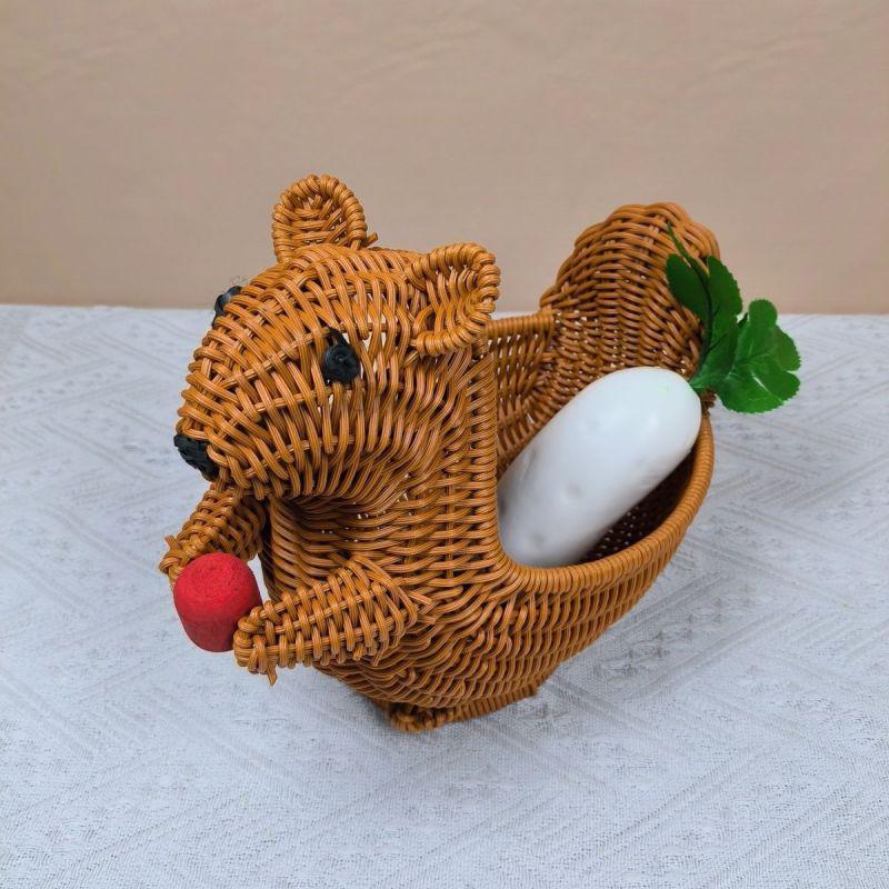 Whimsical Squirrel Decorative Basket Kalsten