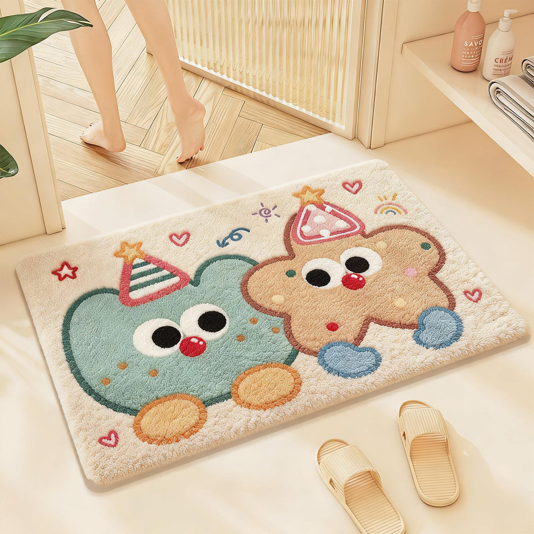 Cute Cat-Themed Bath Mat