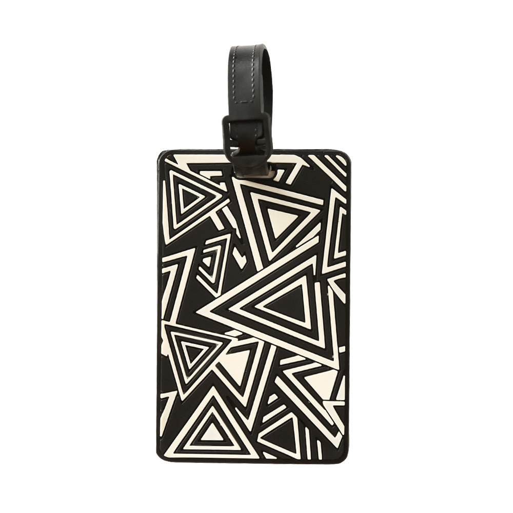 Unisex Luggage Tag with Modern Geometric Design Kalsten