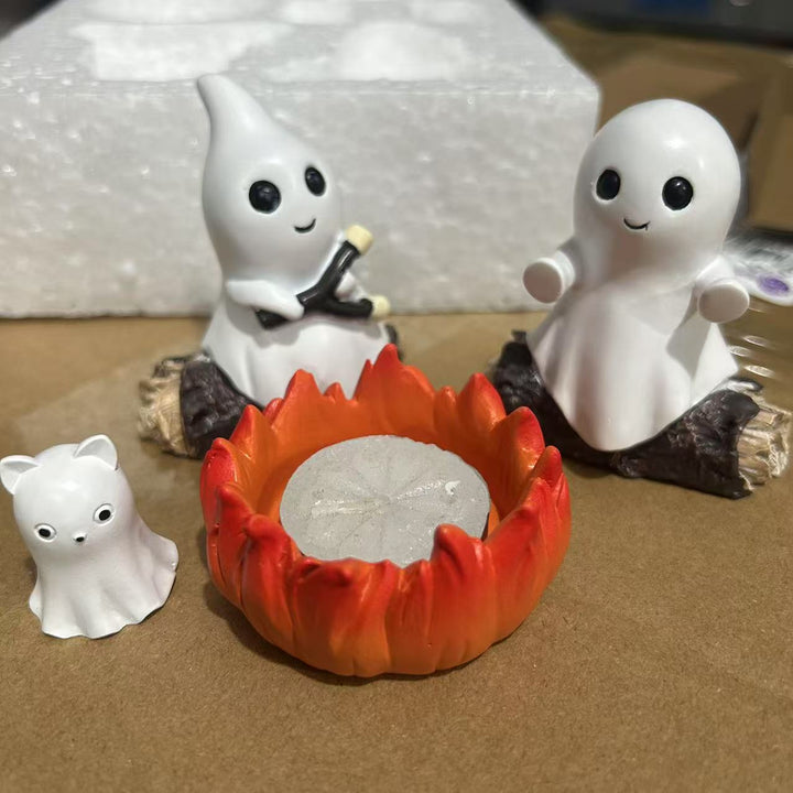 Creative Ghost Campfire Figurine Set Kalsten