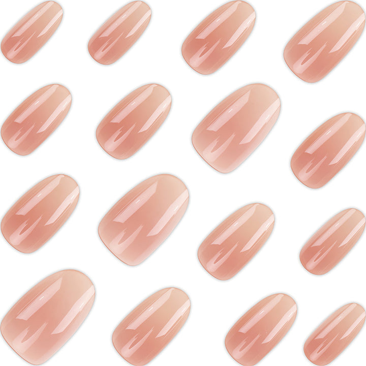 Natural Glossy Press-On Nail Set Kalsten 1789389043