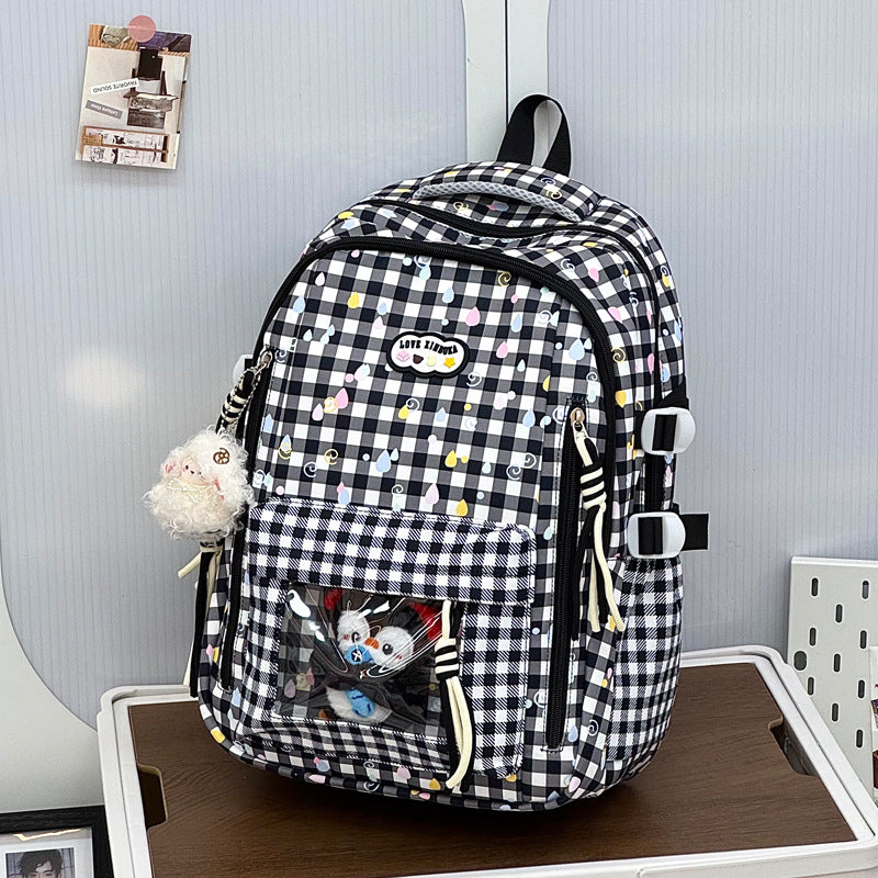 Playful Graphic Patterned School Backpack Kalsten