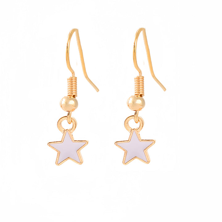 Women's nan patriotic horseshoe enamel dangle earrings with star-accented design and fishhook findings Kalsten