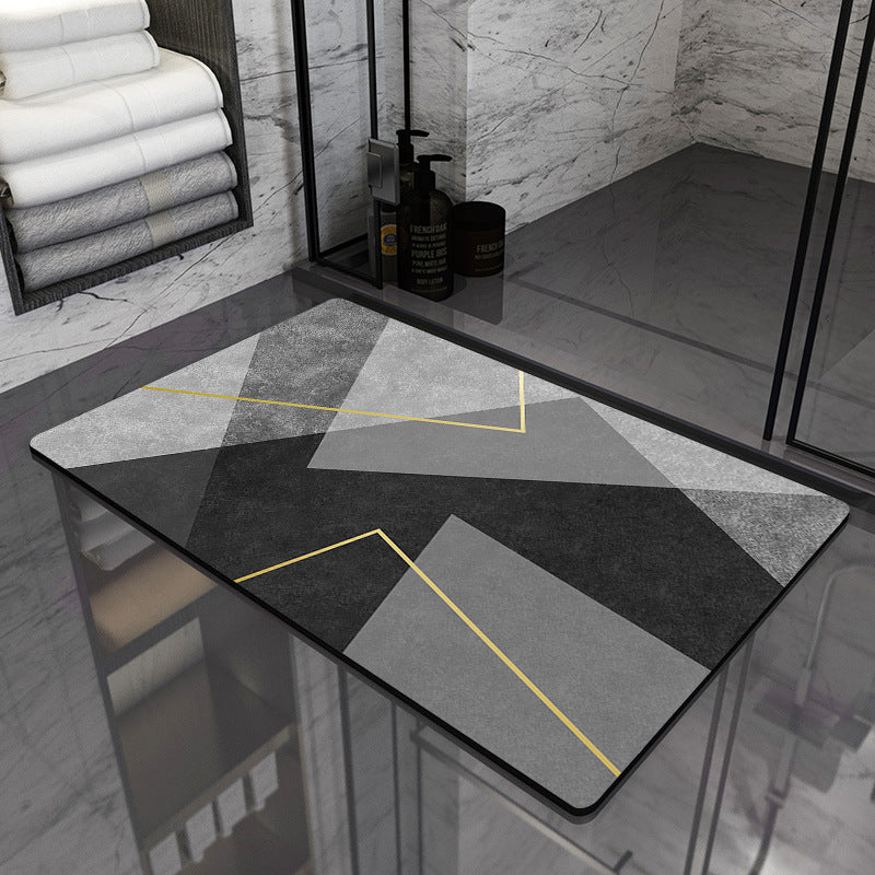 Modern Geometric Bathroom Mat