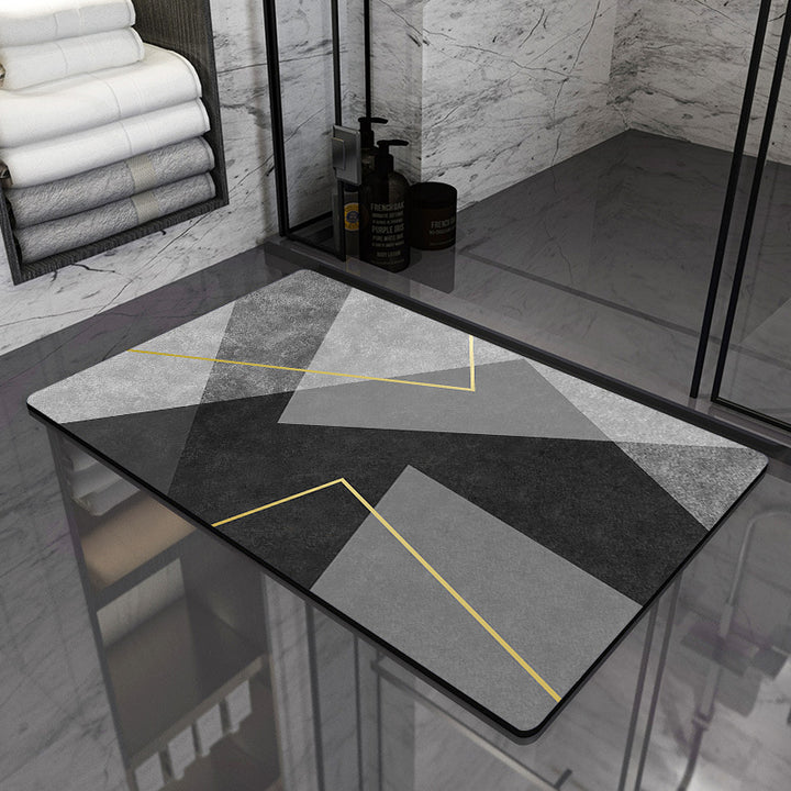 Modern Geometric Bathroom Mat