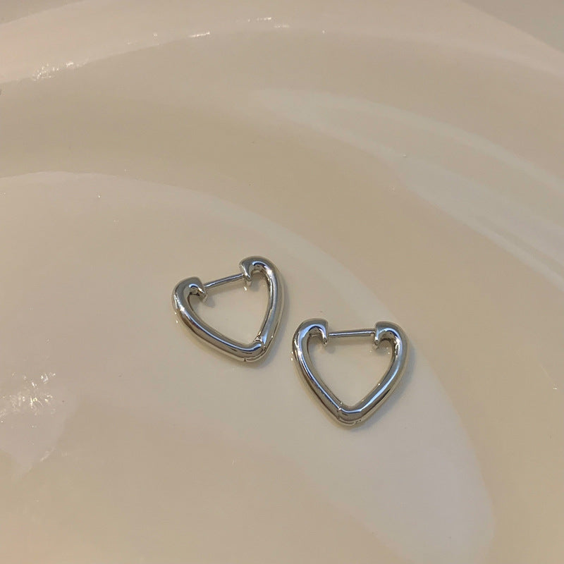 Heart-Shaped Earrings Made of Stainless Steel Kalsten