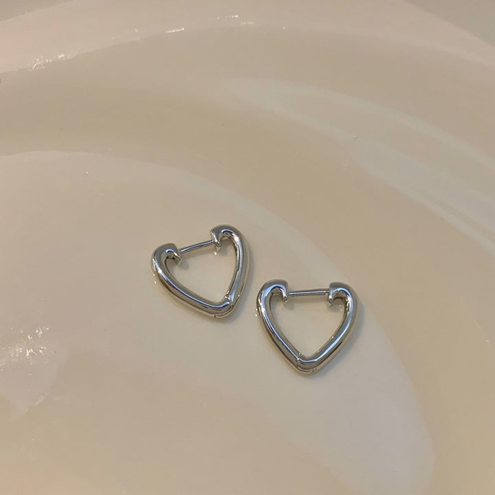 Heart-Shaped Earrings Made of Stainless Steel Kalsten