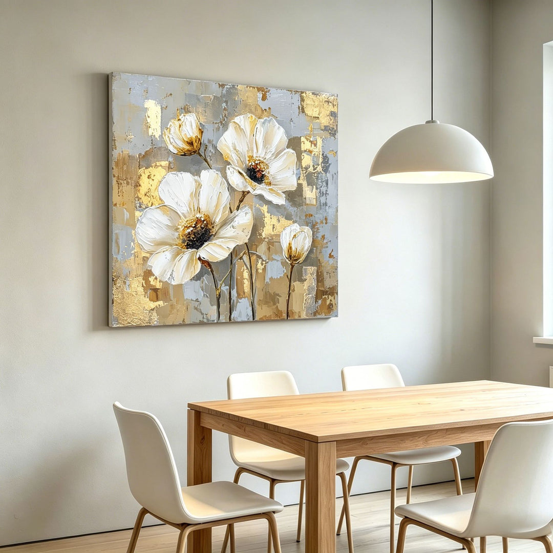 Elegant Floral Abstract Canvas Art