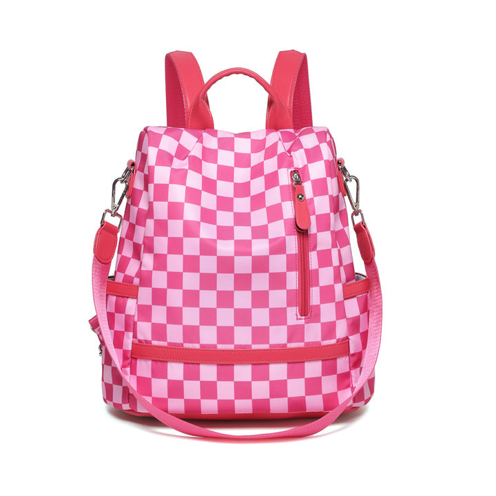 Stylish Checkered Backpack Kalsten