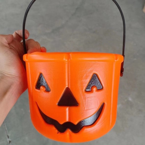 Halloween Themed Pumpkin Trick-or-Treat Bucket Kalsten