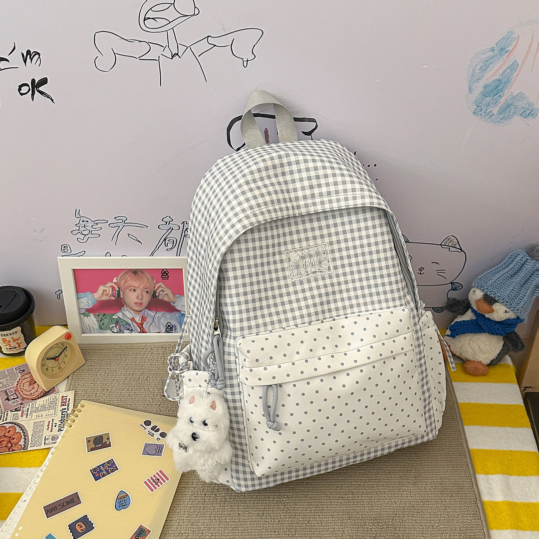 Chic Plaid Backpack Kalsten
