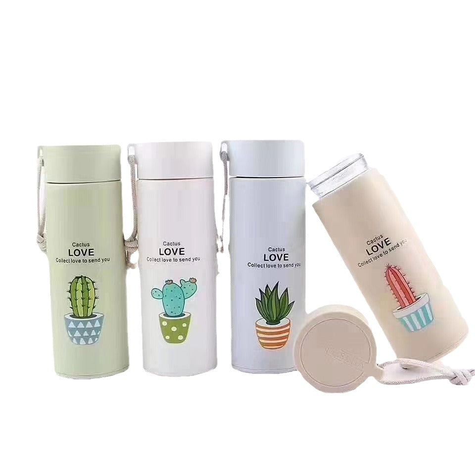 Ladies thermo-insulated drink bottle with creative cactus designs Kalsten