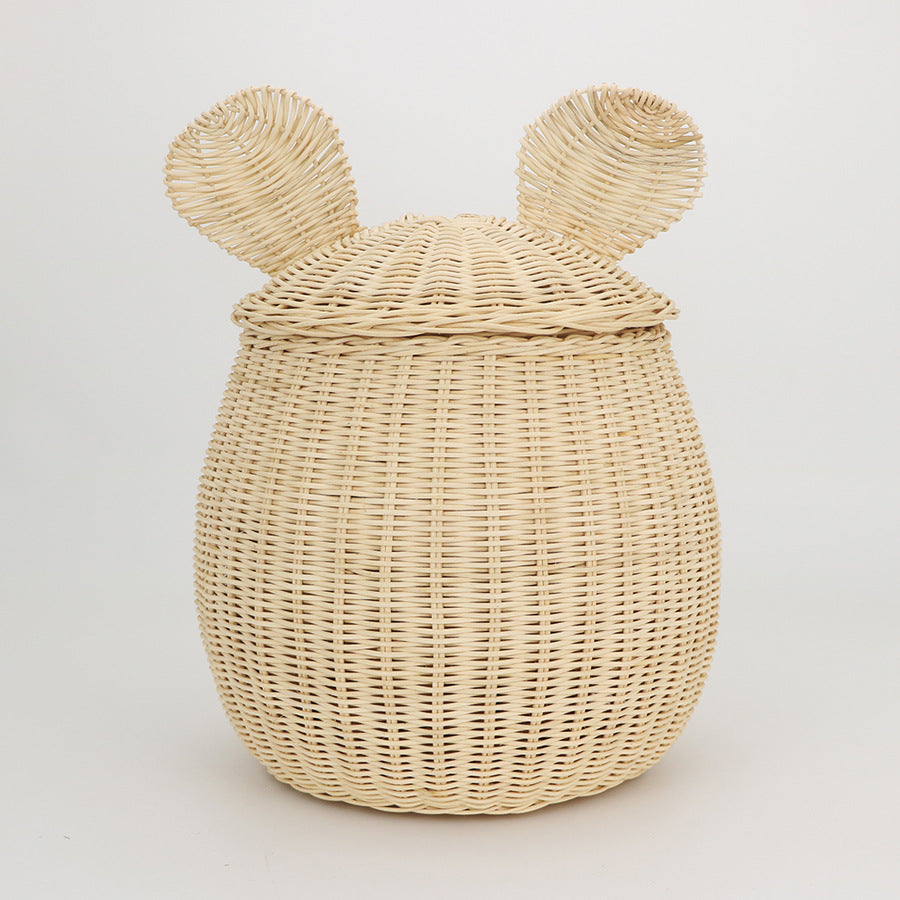 Playful storage basket with animal ears Kalsten
