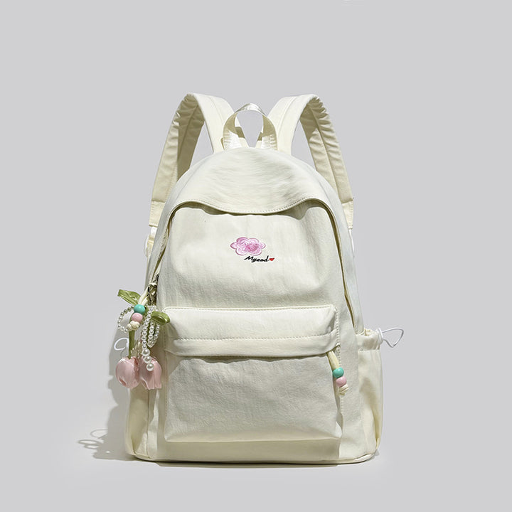Elegant Floral Embellished Backpack Kalsten