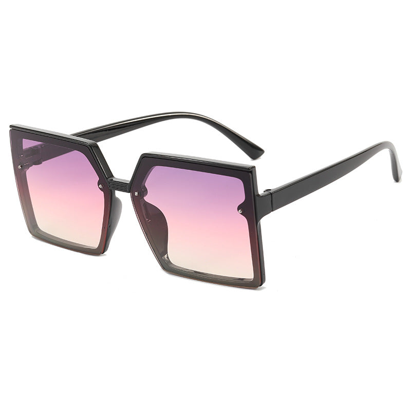 Women's stylish oversized sunglasses with geometric design Kalsten
