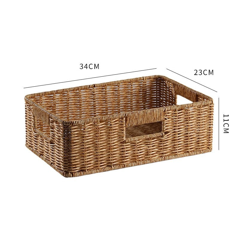 Handwoven Rectangular Storage Basket Kalsten