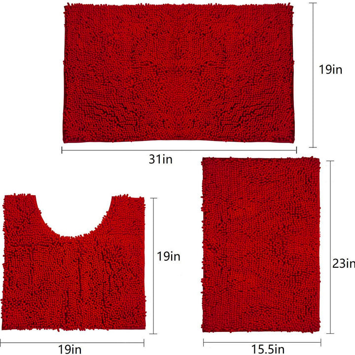 Soft Microfiber Bath Rug Set Kalsten