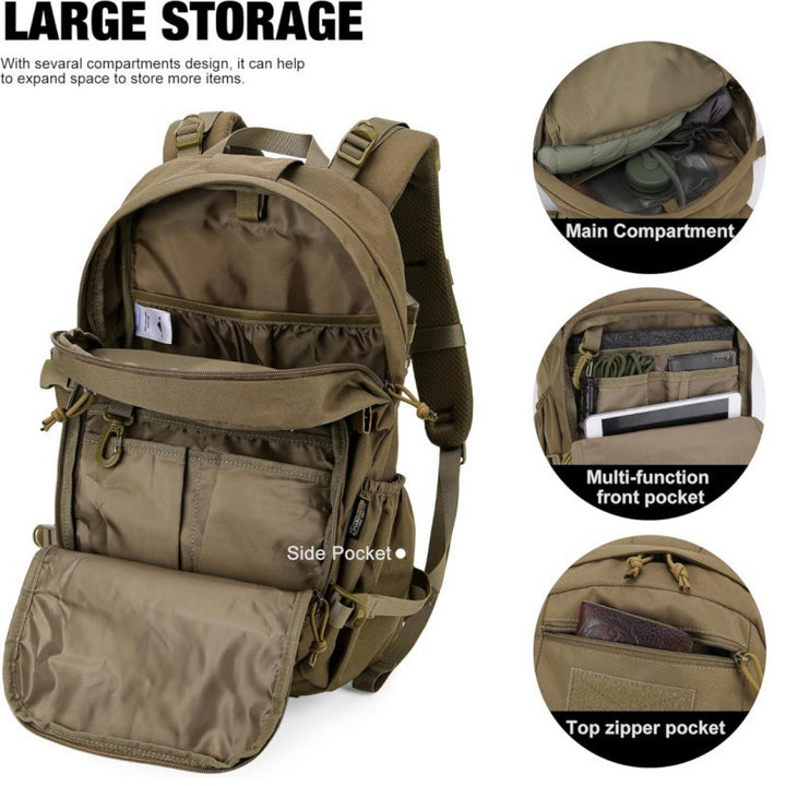 Tactical backpack with modular expansion options Kalsten