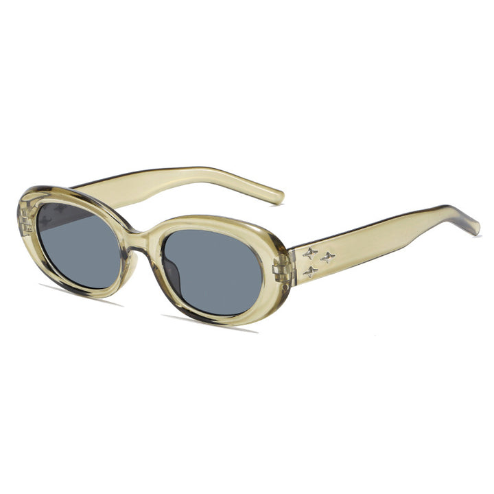 Retro Oval Frame Sunglasses Kalsten