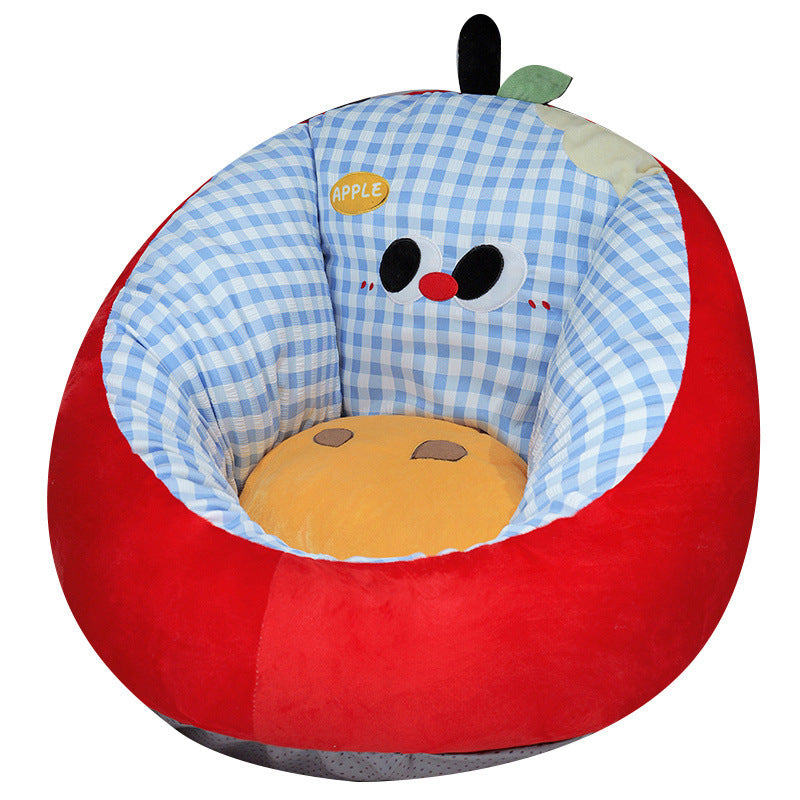 Cuddle baby seat insert with ergonomic padding and apple motif
