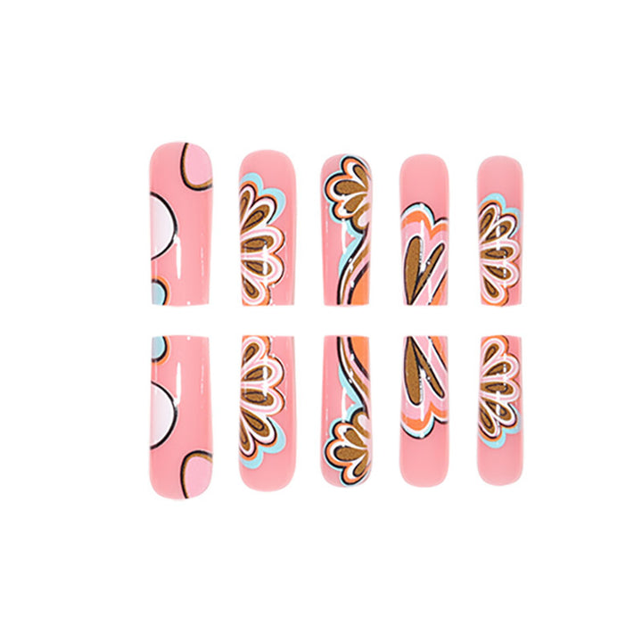 Creative Floral Pattern Nail Art Kalsten