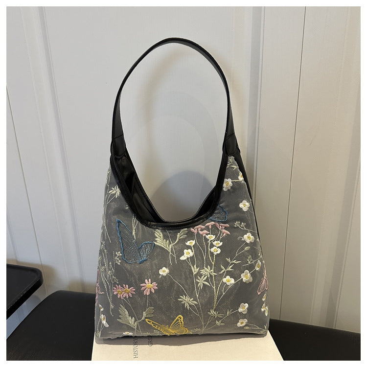 Elegant Butterfly-Embellished Shoulder Bag