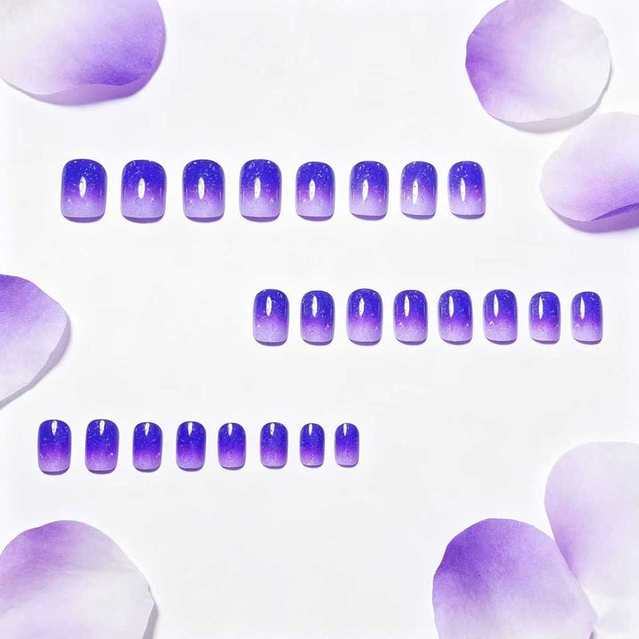 Elegant Ombre Glitter Acrylic Nail Art Kalsten