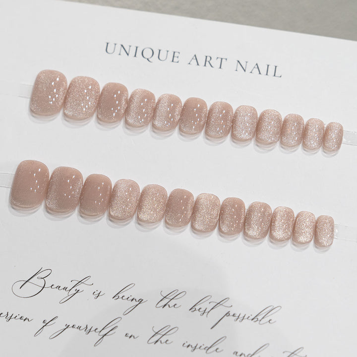 Elegant Glittery Press-On Nails