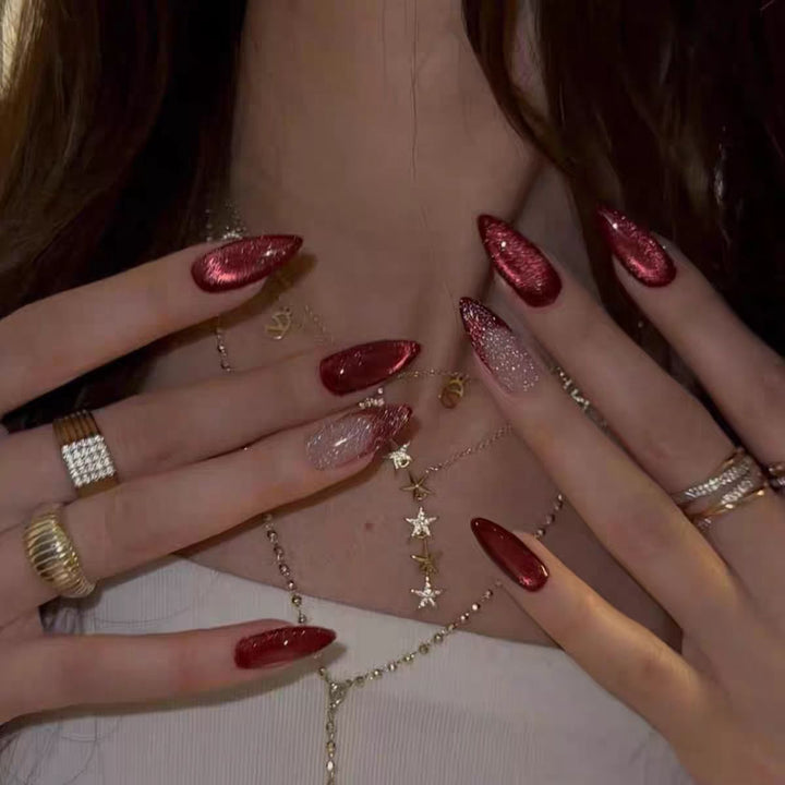 Glittery Stiletto Nail Art Set