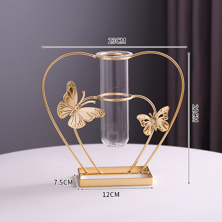 Decorative Butterfly Glass Test Tube Vase Holder