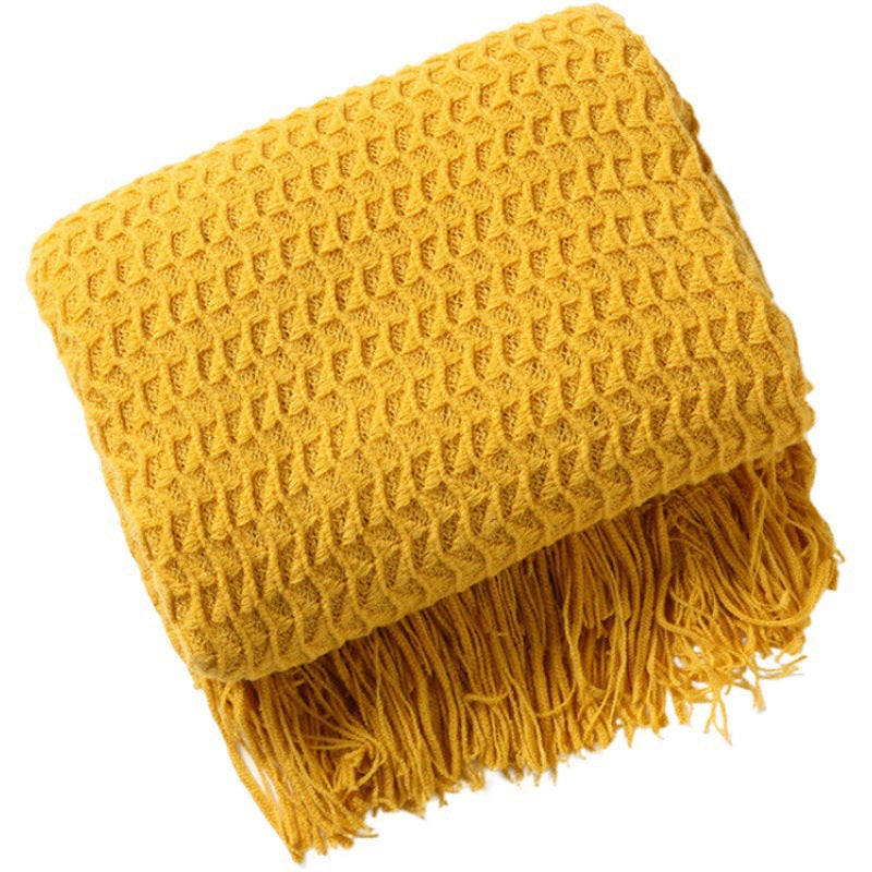 Cozy Knitted Throw Blanket Kalsten