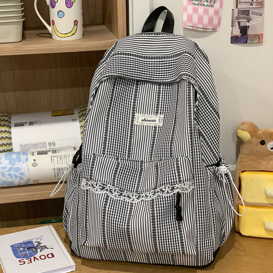 Cute Striped Backpack Kalsten