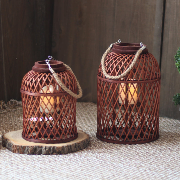 Decorative lantern made of braided material Kalsten