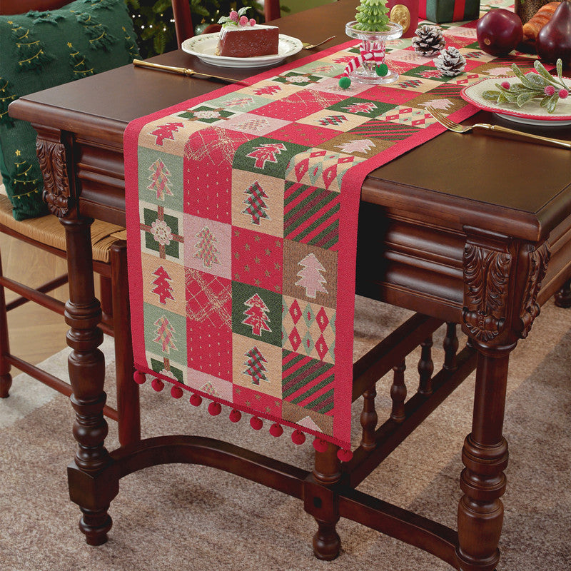 Festive Christmas Themed Table Runner