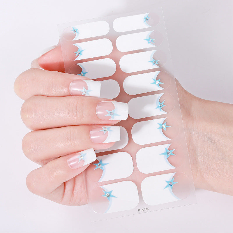 Elegant Glitter Accent Nail Wraps