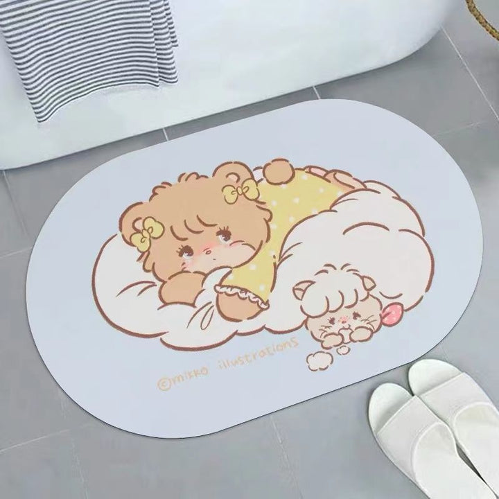Cute Cartoon Character Bath Mat