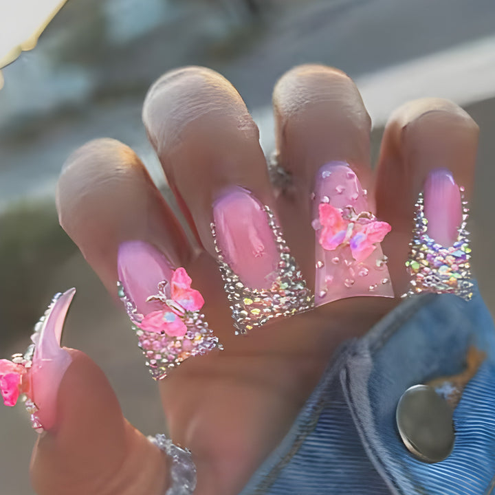 Decorative Butterfly Nail Art Press-On Nails Kalsten