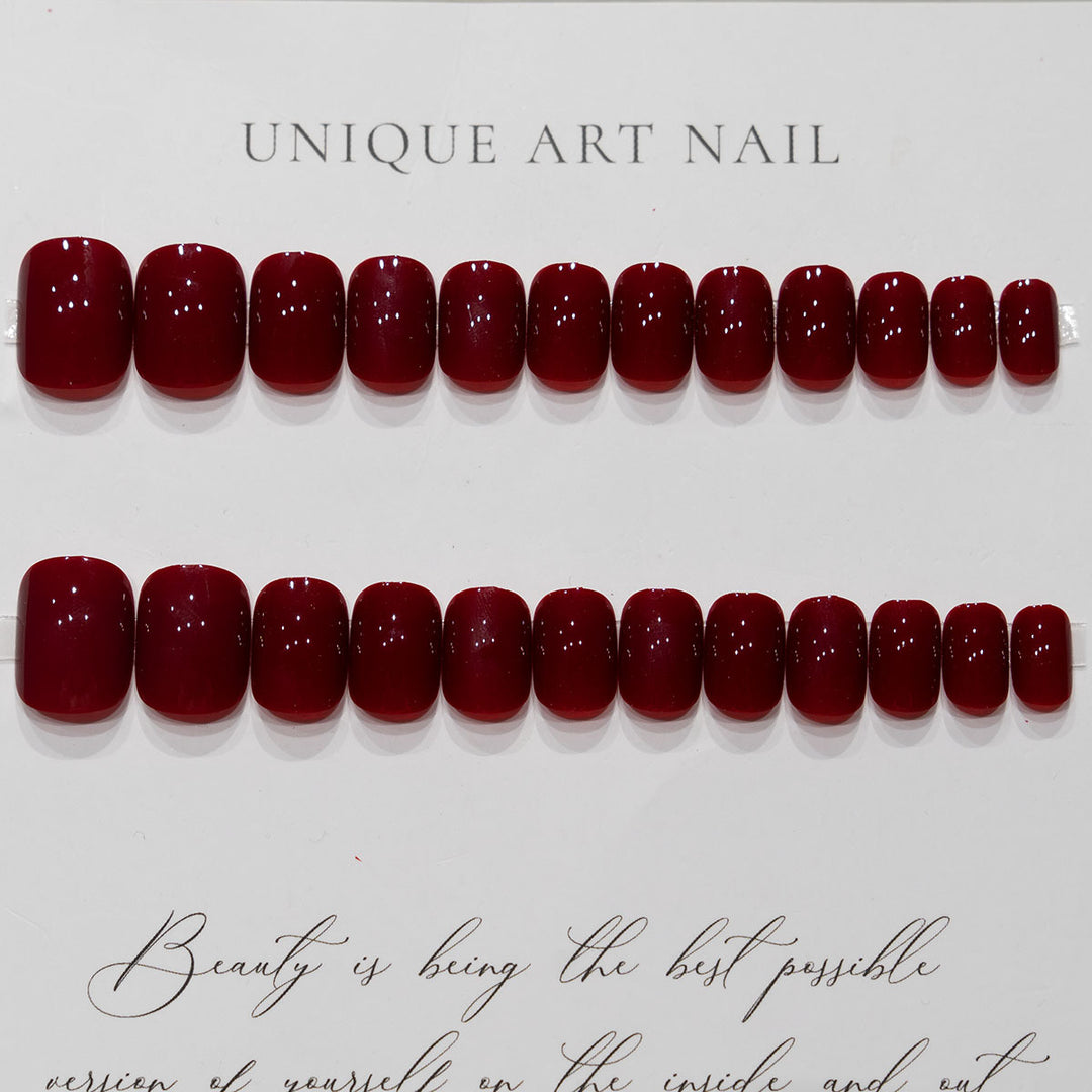 Elegant Glossy Nail Art