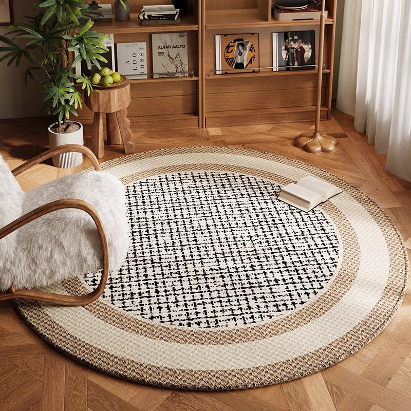 Artistic Circular Area Rug for Home Decor