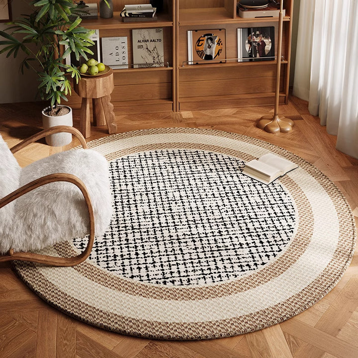 Artistic Circular Area Rug for Home Decor